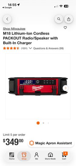 Milwaukee M18 Bluetooth Jobsite Radio Bare Tool