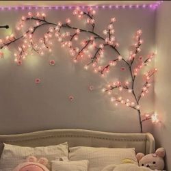 Pink Led Vine Tree Perfect For Ur Pom , Decorating Ur House
