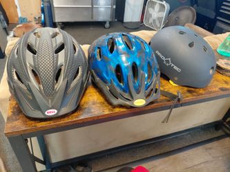 3 Bicycle Helmets