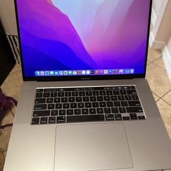 MacBook Pro 16” 16gb Memory 512gb Hard Drive