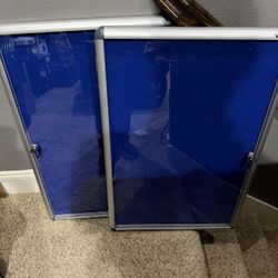 Two 36x24 Locking Display Boards