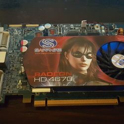 Sapphire Radeon HD 4670, 512 mb, pcie-16,  dual dvi grqphics card, PCI-Express x16 bus interface