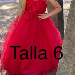 Vestido De Niña Size 6