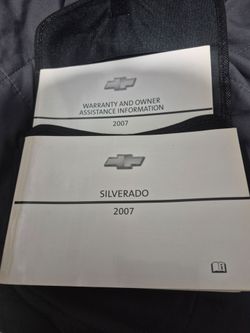 Silverado  book Manuel ,warranty