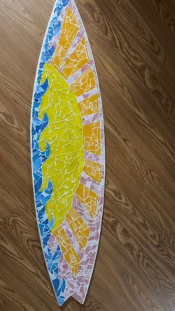 mosaic Sunset surfboard