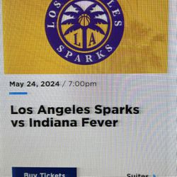 Indiana Fever/ LA Sparks WNBA Tickets 