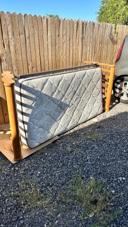 Free Twin Bed Frame and Mattres