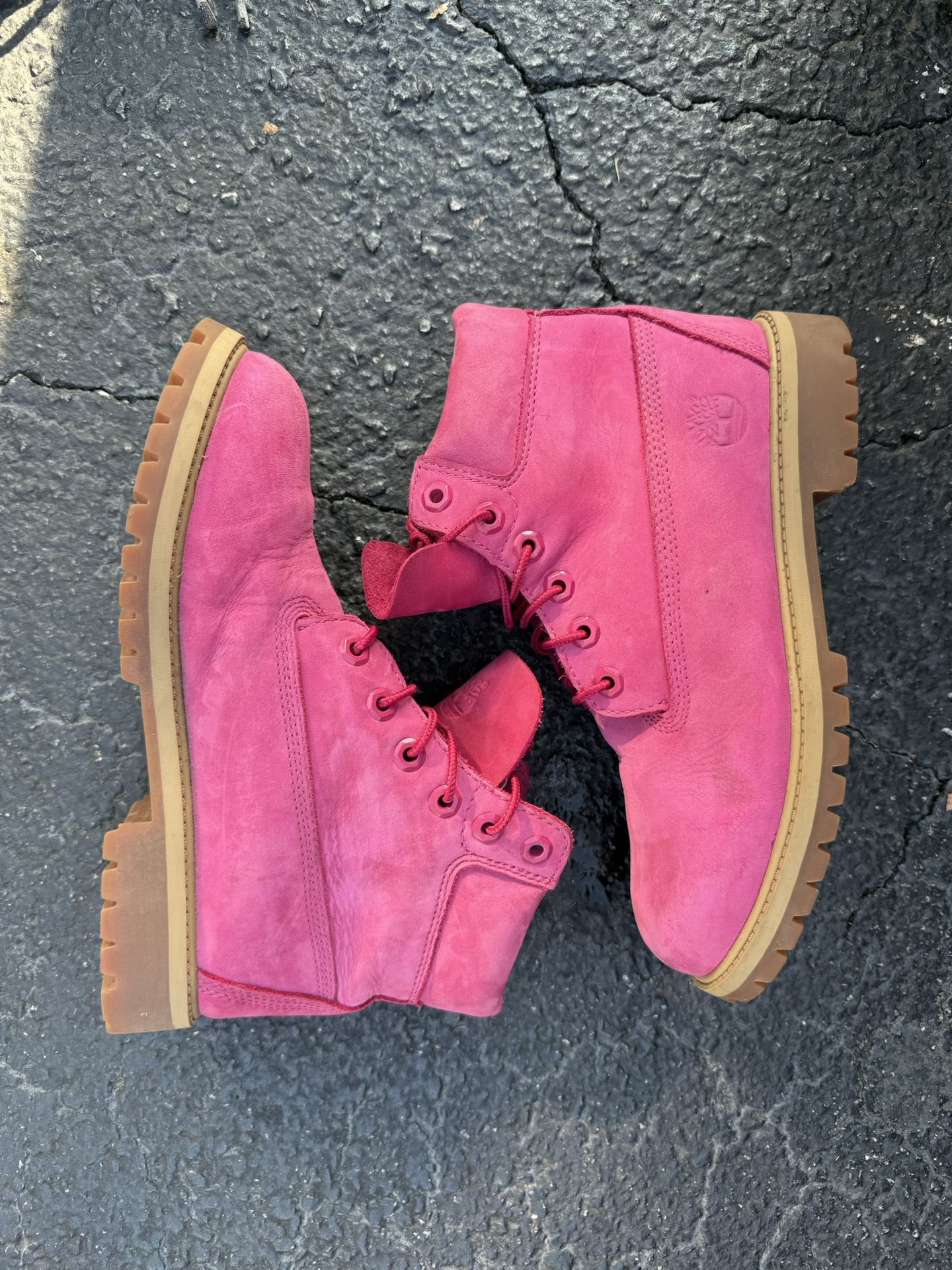 Pink Timberland Boots Women’s 7.5