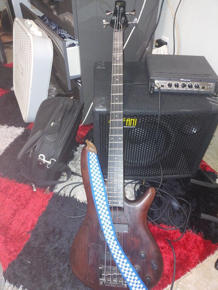 Made In Japan 1993 Ibanez SR 1500 Padauk Bass Guitar.