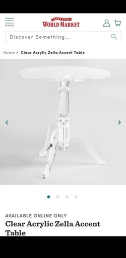 zella acrylic table