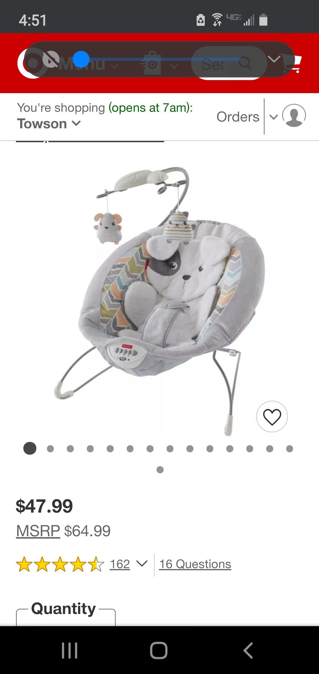 Baby swing...fisher price