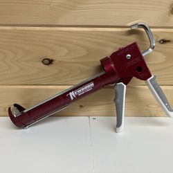 NEWBORN Dripless Caulk Gun: Cartridge, 10 oz For Container Size, 10:1, Half Barrel Frame, Smooth Rod