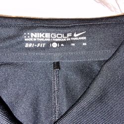 Nike Ladies Dri Fit XL black polo golf shirt
