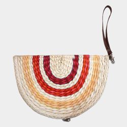 Straw Large Wristlet
