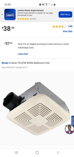 New Bathroom Ventilation Fans