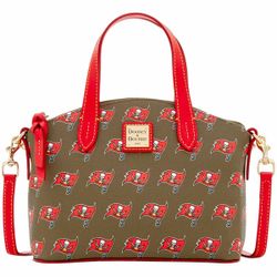 Dooney & Bourke Tampa Bay Buccaneers Women's Pewter Team Color Ruby Satchel