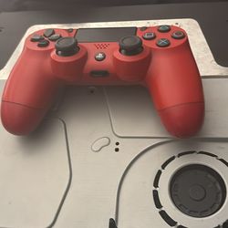 PS4 with controller