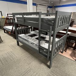 Solid Wood Twin Over Twin Bunk bed!