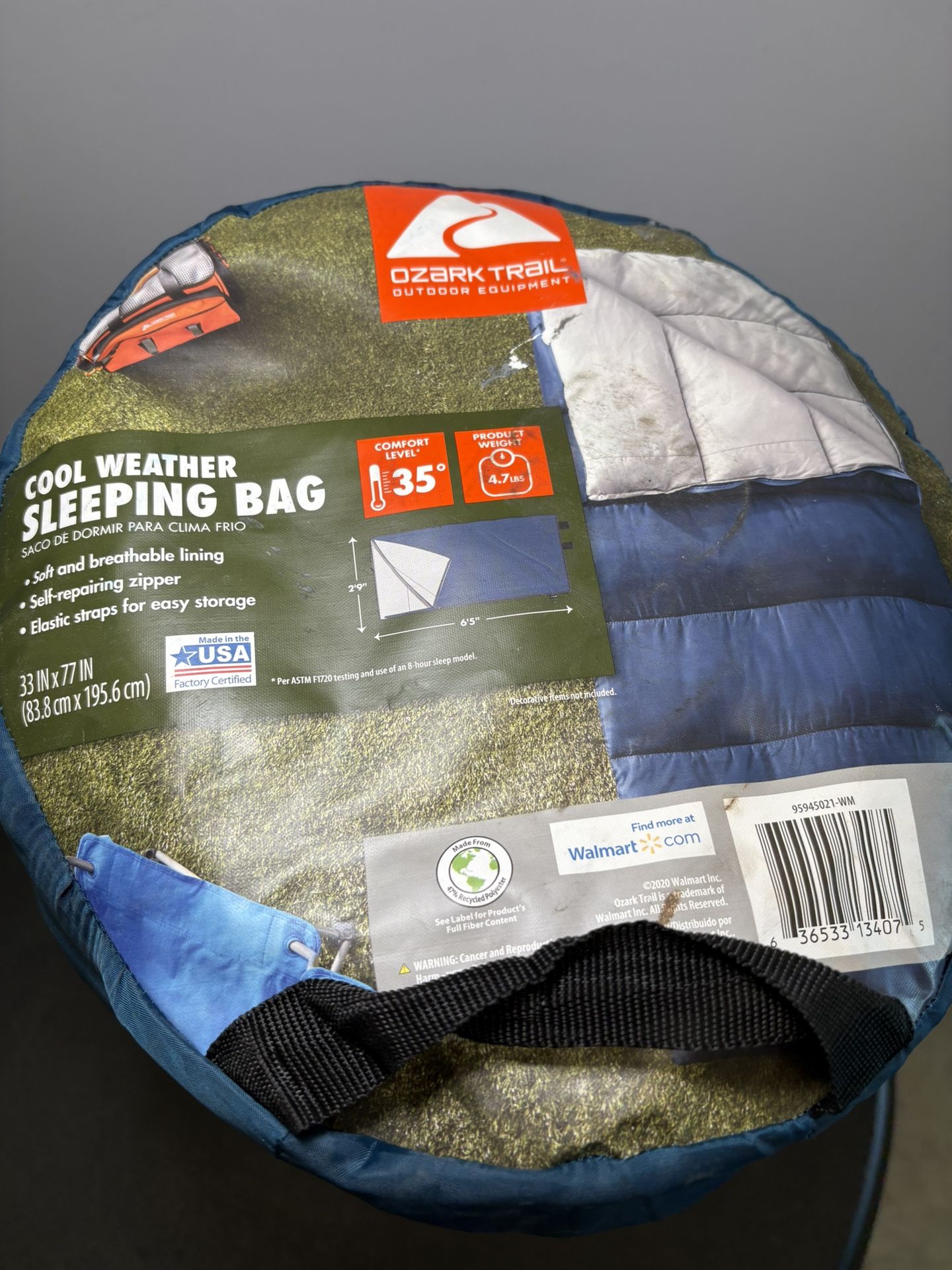 🛌 Ozark Trail Outdoor Sleeping Bag – Cold Weather ❄️