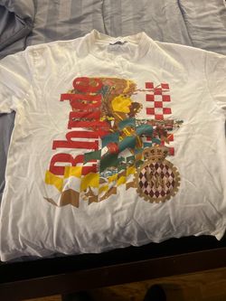 Rhude shirt white & red size Medium