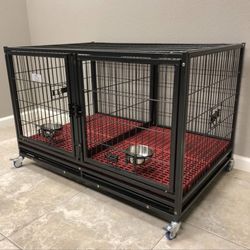 Brand New 43” Stackable Heavy Duty Dog Kennel With Dura Floors 
