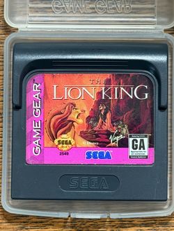 The Lion King Sega Game Gear Cartridge