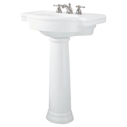 American standard pedestal sink Retrospect white two piece bathroom basin