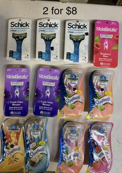 Schick / Skintimate Razors: 2 For $8 or $5 Each