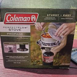 coleman camping perfectflow stove with 1 burner - brand New