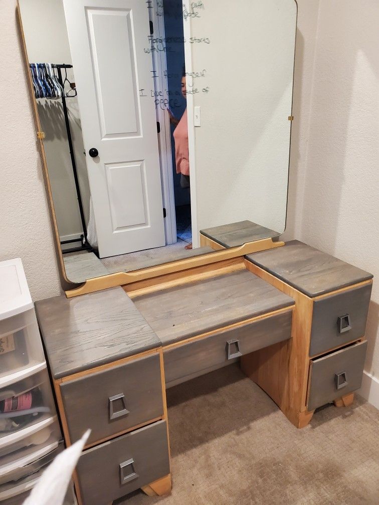 Antique Vanity, Solid Wood