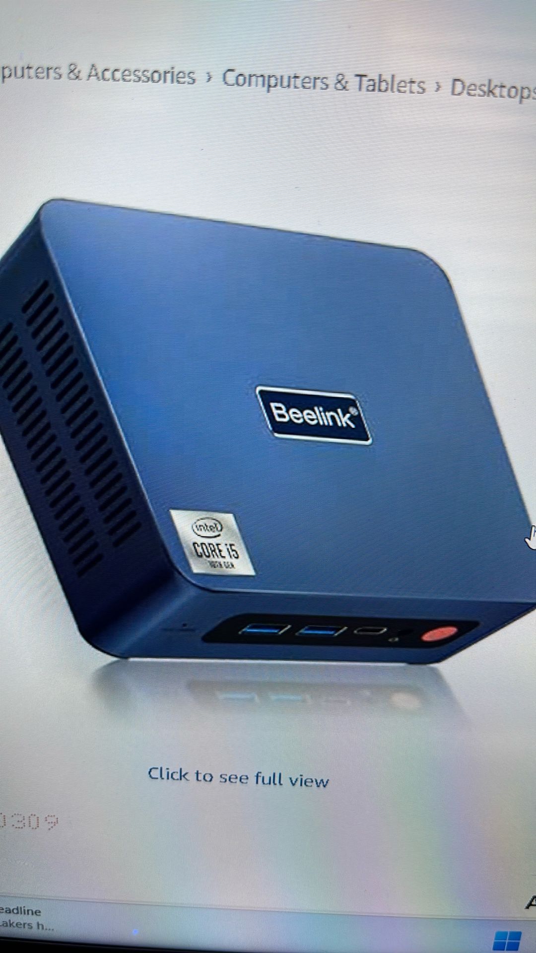 Beelink SEi10 Mini PC Windows 10 Operating System