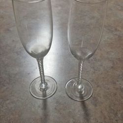 Cristal D'Arques Durand Angelique Champagne Flutes - Set of 2
