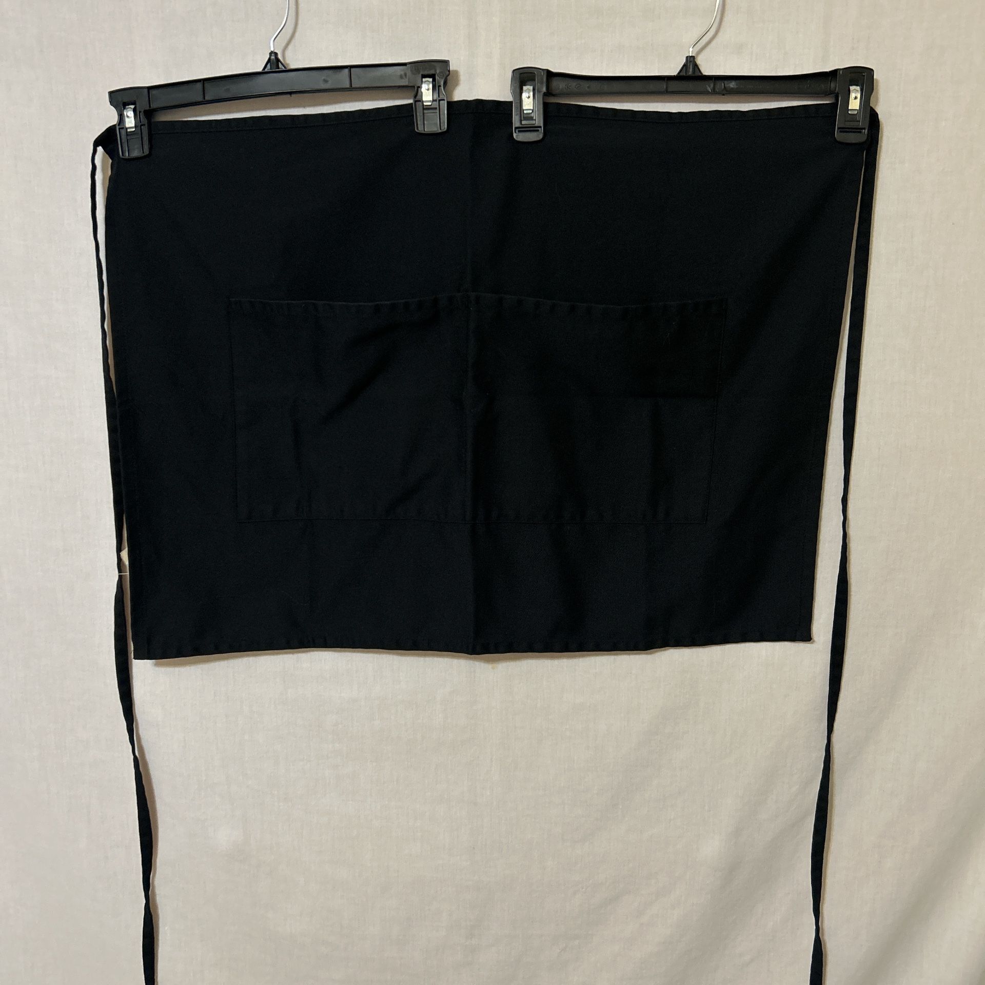 Classic Black Waist Apron with Pockets