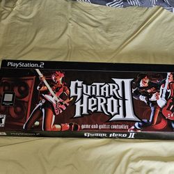 Playstation 2 Ps2 Guitar Hero 2 Guitar Red Octane Complete RARE