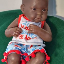 14" JC Toys Berenguer African American Boy  Dolls Vintage