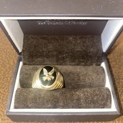 14k Gold Eagle Ring For Men