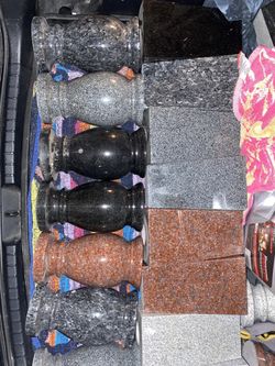 Cemetery Memorial Flower Vases 