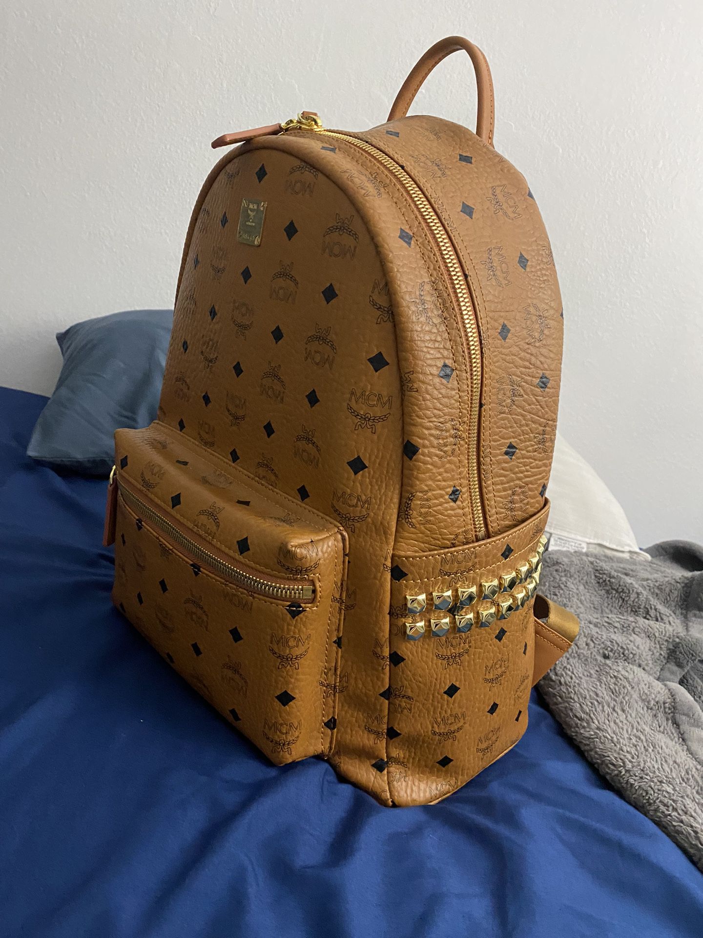 Brown Medium MCM Backpack
