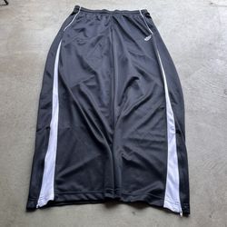 Vintage Y2K Nike Black White Baggy Wide-Leg Sweatpants