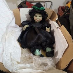 Marie Osmond Porcelain Wizard Of Oz Collectors Doll~Wicked Witch Of The West Baby