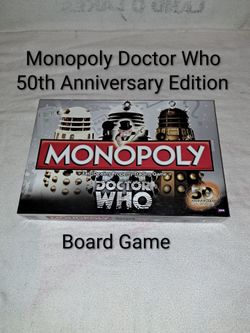 Monopoly Doctor Who 50th Anniversary Edition Board Game In Excellent New Condition (Is Complete Nothing Missing)