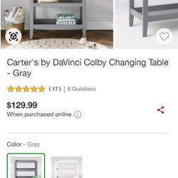 carters by davinci colby changing table 