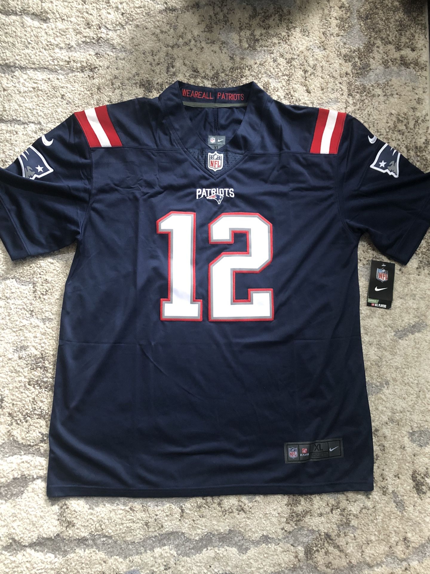 Tom Brady Patriots Jersey Nike New XL