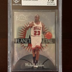 1997-98 Michael Jordan Metal Universe Planet Metal #1 BGS 7.5 Chicago Bulls