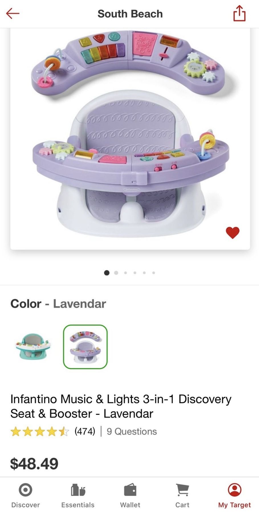 Infantino 3-in-1 Seat & Booster - New in box !