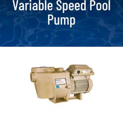 Pentair Swimming Pool And Spa Variable Speed Pump