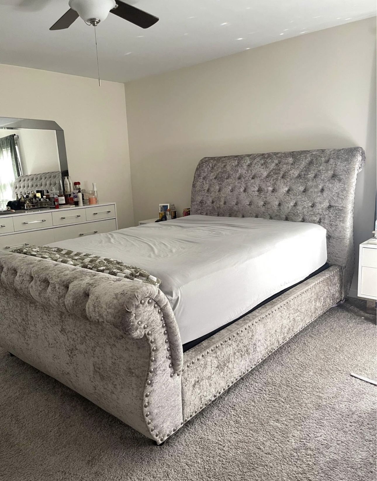 Upholstered Bed Frame (Queen)