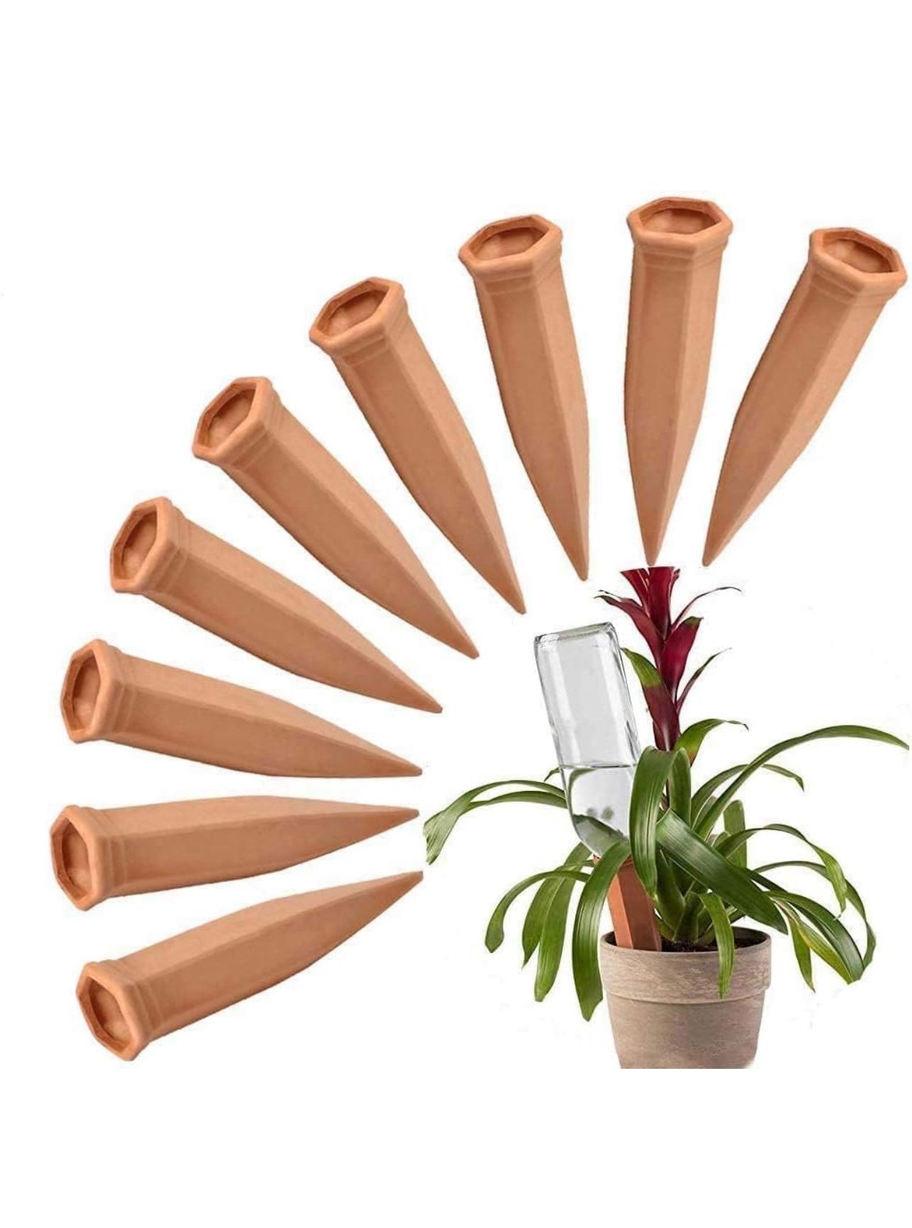 10 Pieces of Plant Watering Piles, Plant Watering Devices,Plant Water Seepage