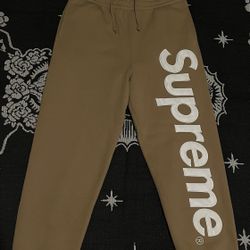 Supreme Men's Satin Appliqué Sweatpants