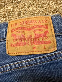Levi's 514 Straight Leg Denim Jeans Mens Size 34x30